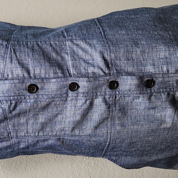 NWOT Derek Lam Indigo Blue Comfy Button Down w/Pockets Jumper Dress Sz. 12 - Picture 3 of 10